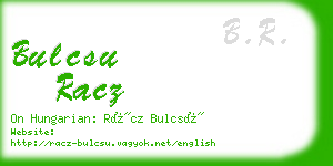 bulcsu racz business card